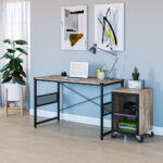 Tris=006 Montego Collection Light Industrial Metal Framed Desk â 48″W x 24″D x 30″H - Image 3
